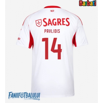 Benfica Vangelis Pavlidis #14 Tricou Fotbal Replică 2025-26 Barbati Treilea